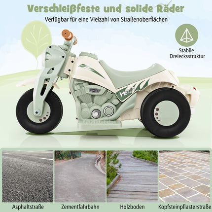 Children's motorcycle with bubble machine & music & LED headlights children's motorcycle beige