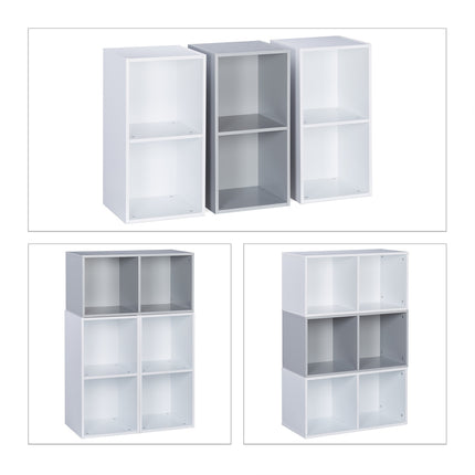Children's room shelf with 6 compartments