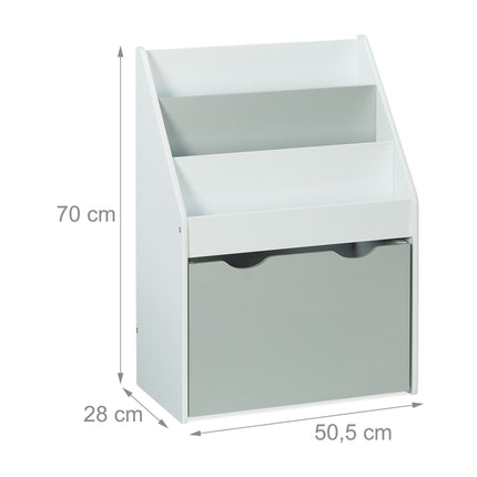 Regál do dětského pokoje s boxem na hračky