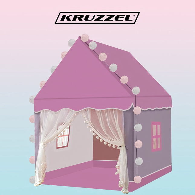 Dětský stan – růžový Kruzzel 22653