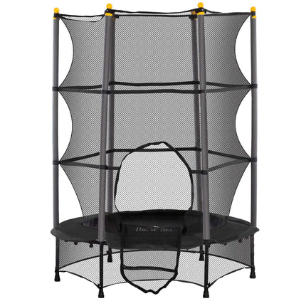Dětská trampolína s ochrannou sítí, 140 cm, černá