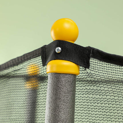Dětská trampolína s ochrannou sítí, 140 cm, černá