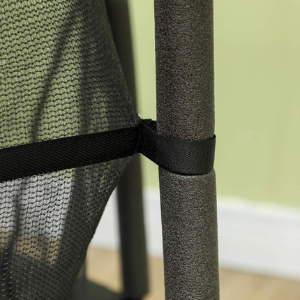 Dětská trampolína s ochrannou sítí, 140 cm, černá