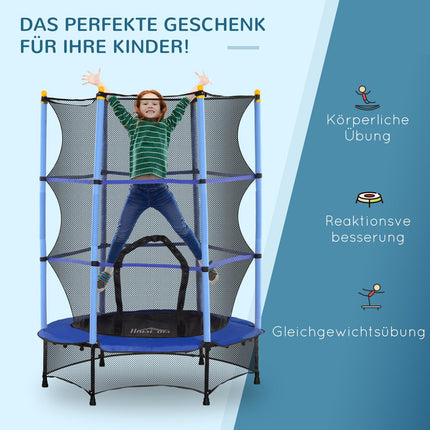 Zahradní trampolína pro děti s ochrannou sítí Ø140 cm