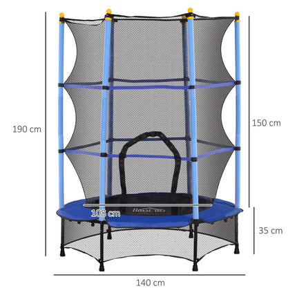 Zahradní trampolína pro děti s ochrannou sítí Ø140 cm