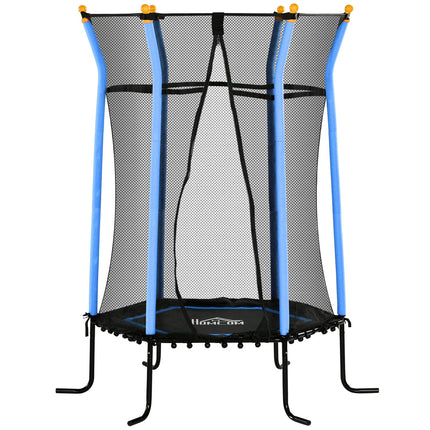 Dětská trampolína do interiéru, Ø163.5 cm, ochranná síť, modrá