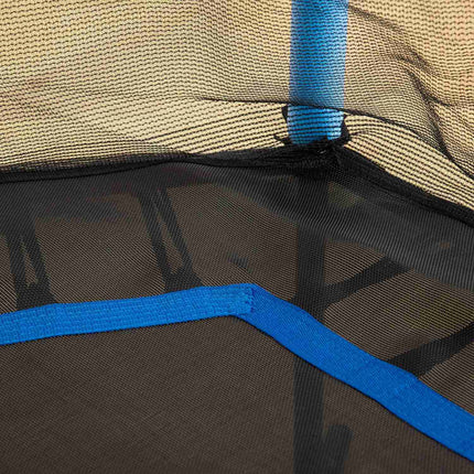 Dětská trampolína do interiéru, Ø163.5 cm, ochranná síť, modrá