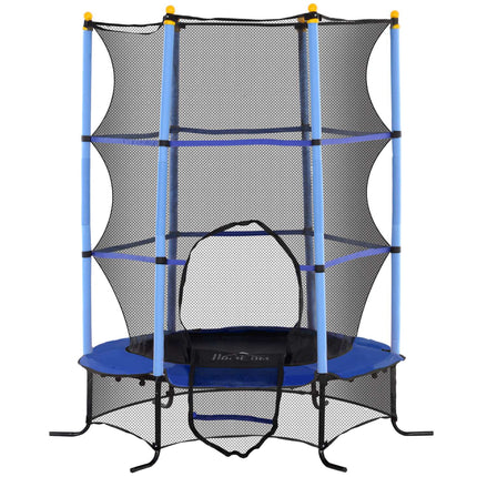 Zahradní trampolína pro děti, Ø163 cm, ochranná síť, modrá