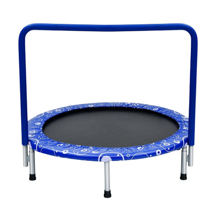 Dětská minitrampolína, skládací trampolína pro batolata, modrá + černá