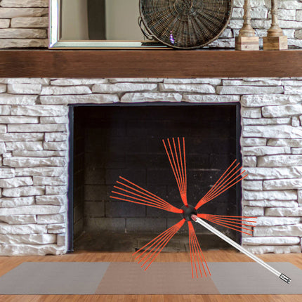 Chimney Cleaning Rod Kit, Nylon, 8 m, 8 Rods, Drill