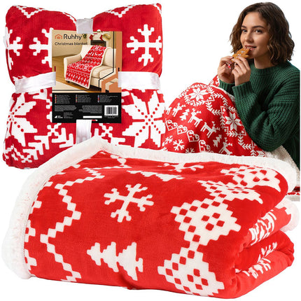 Weihnachtsdecke, Wendbar, 130x170 cm, Polyester