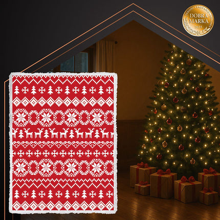 Weihnachtsdecke, Wendbar, 130x170 cm, Polyester