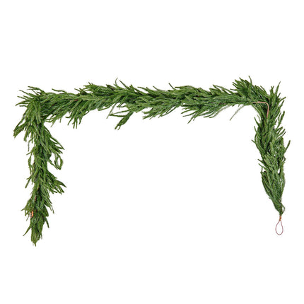 Christmas Garland, 9 Ft Norfolk Pine, Real Touch PE
