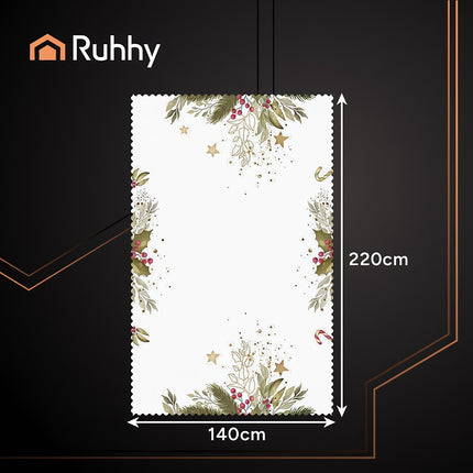 Christmas Tablecloth, Stain-Resistant, 140x220cm
