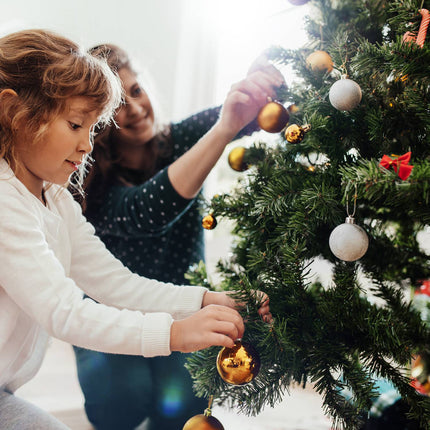 Kerstboomballenset - 30 stuks, 6 ontwerpen