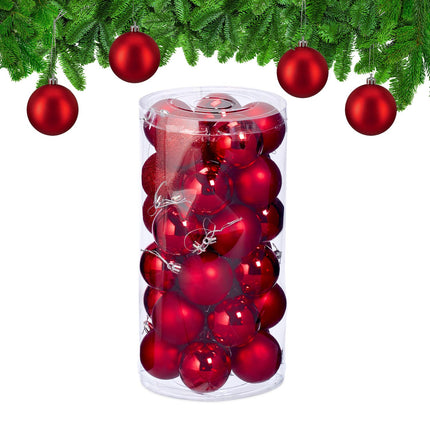 Sada vánočních baněk, 30 plastových dekorací