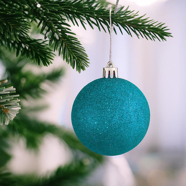 Christmas Tree Baubles Set, 30 Plastic Decorations