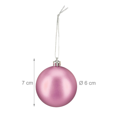 Kerstboomballenset, 3 ontwerpen, mat en glanzend