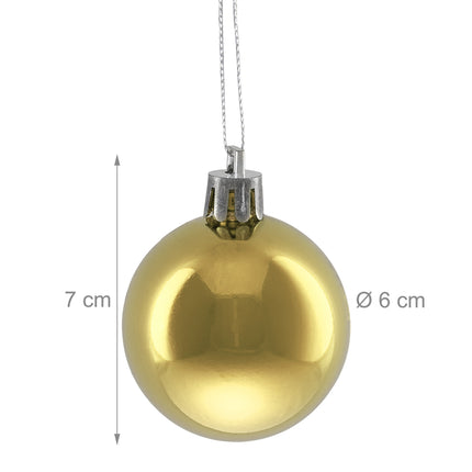 Christmas Tree Baubles Set, 50 Shiny Ornaments