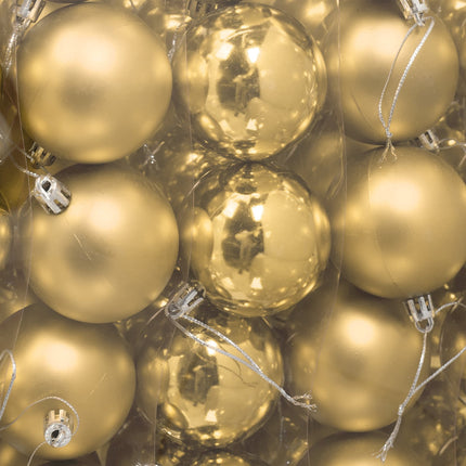 Christmas Tree Baubles Set, Matte & Glossy Finish, 100-Pack