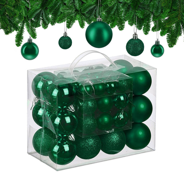 Weihnachtsbaumkugeln Set, Matt/Glänzend/Glitzernd