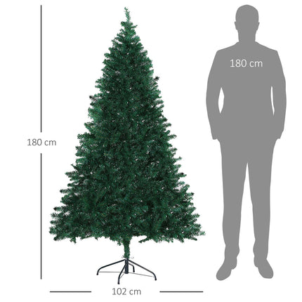 Umělý vánoční stromek, 1000 větví, 180 cm, zelený