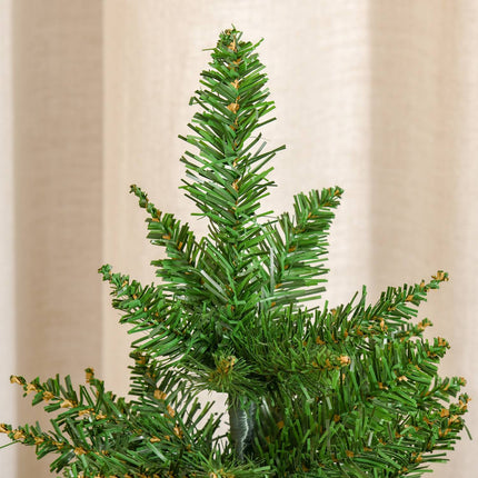 Malý umělý stolní vánoční stromek 60 cm, lněný podstavec