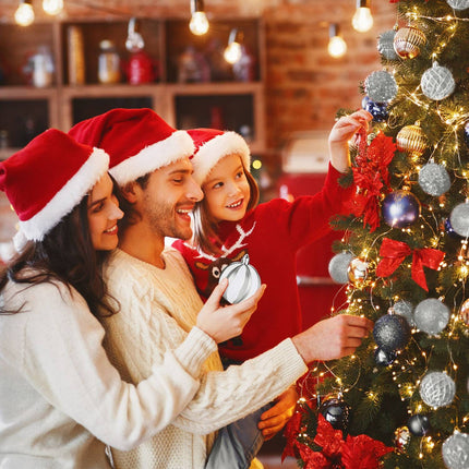 Weihnachtsbaumschmuck-Set, 101 Plastikkugeln