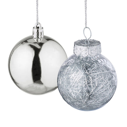 Weihnachtsbaumschmuck-Set, 101 Plastikkugeln