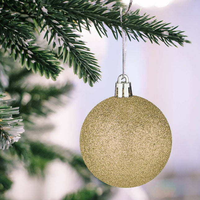 Weihnachtsbaumschmuck-Set, 101 Christbaumkugeln aus Kunststoff