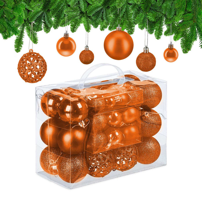 Christbaumschmuck-Set, 50 Kugeln, verschiedene Ausführungen