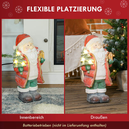 Vánoční figurka Santy s LED světlem, 50 cm