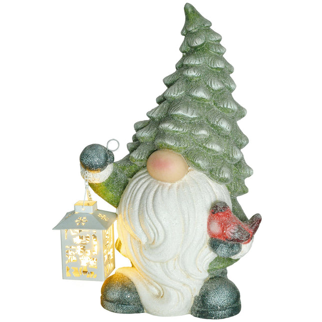 Santa Claus vánoční socha, LED podsvícení, 42 cm, dovnitř/ven