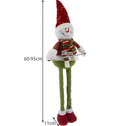 Vánoční sněhulák – teleskopický 95cm Ruhhy 22331