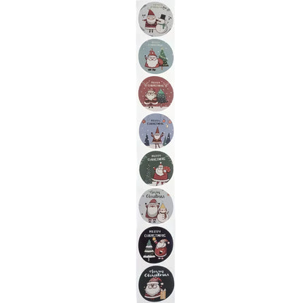 Christmas stickers - roll of 500 pcs. Ruhhy 22328