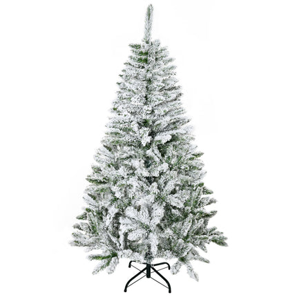 Umělý vánoční stromek, 150 cm, zasněžená borovice, 358 špiček větví