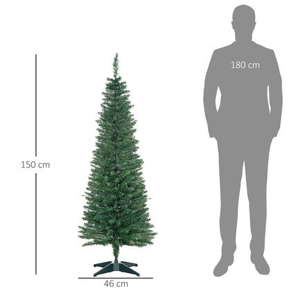Artificial Christmas tree, 1.5m PVC tree with stand