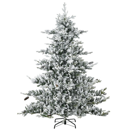 Umělý zasněžený vánoční stromek 6ft - 1471 větviček