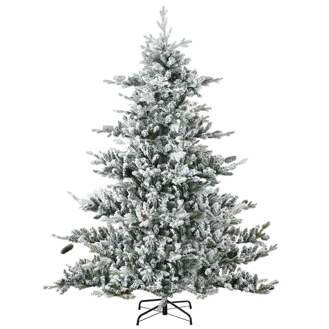 1,8 m künstlicher Weihnachtsbaum mit Schnee – 1471 Spitzen