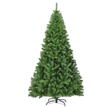 Vánoční stromek 225 cm, umělý se sklápěcím systémem, 1346 větviček, PVC, zelená