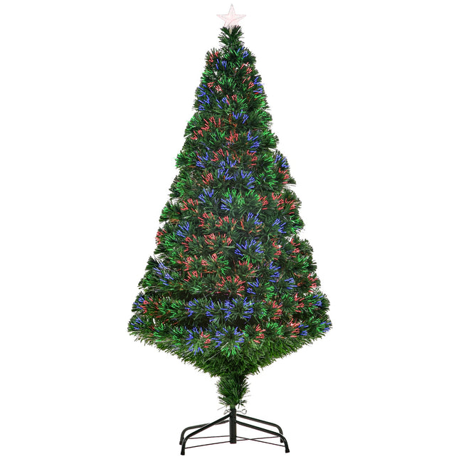 150 cm artificial Christmas tree with LED lights & metal stand