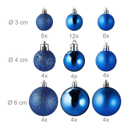 Kerstboomballen in een verpakking van 100
