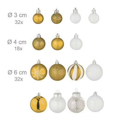 Christmas tree balls in a set of 101 pcs