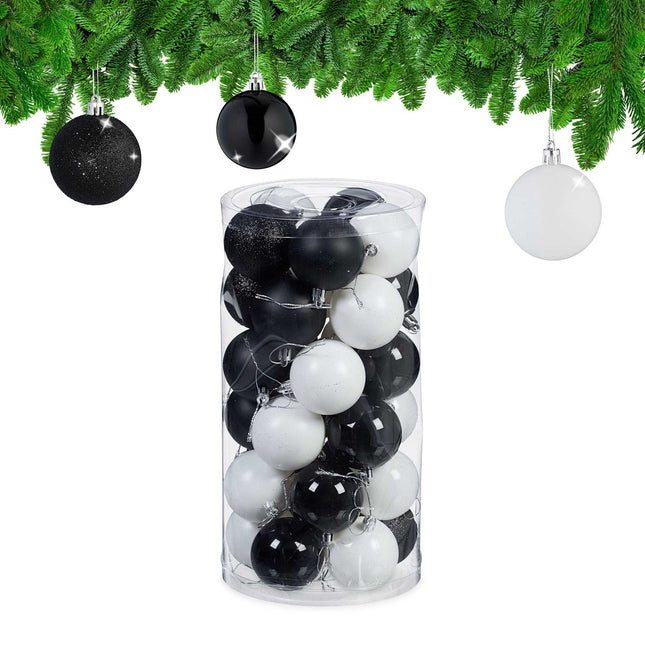 Christmas tree balls in a set of 30
