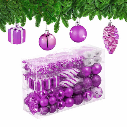 Kerstboomballen in een set van 72 stuks