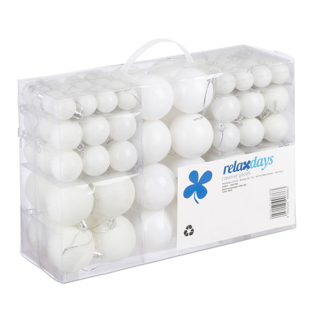 Christmas tree balls in sets of 100