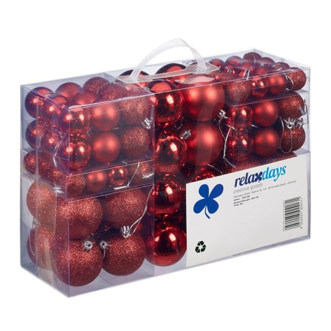 Christmas tree balls in sets of 100