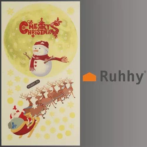 Christmas window stickers - fluorescent 20356