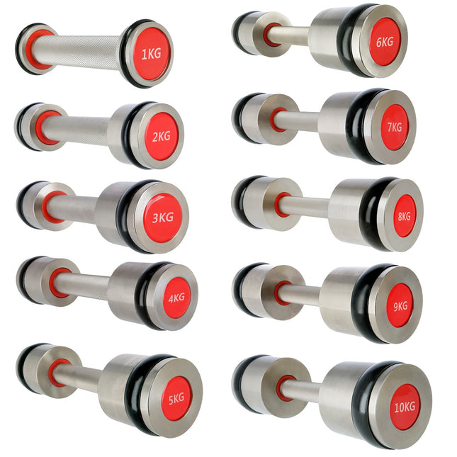 Chromed Dumbbell Set, 2 x 10 kg, Premium Quality