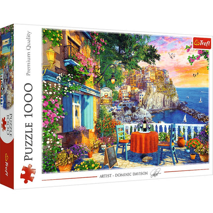 Puzzle Cinque Terre, 1000 dílků, zábava pro celou rodinu